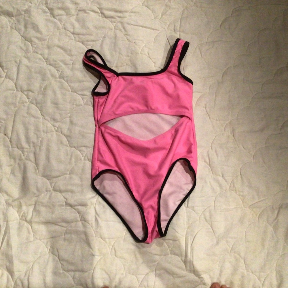 Pink Cutout Swimsuit